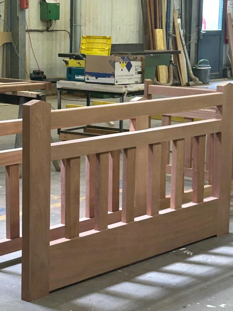 fabrication en atelier d'in portail sur mesure